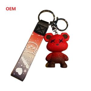 China 3d Character Keychain Custom Keychain With Metal Key Ring on sale