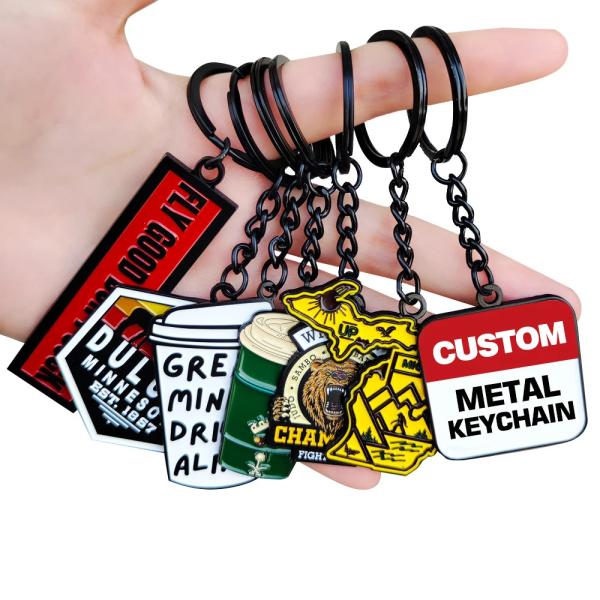 Cheap Enamel Customized Keyring Key Ring Keychains Holder Key Chains Custom for sale