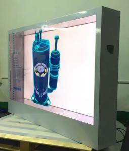 Horizontal Transparent LCD Screen With IR Remote Control Function