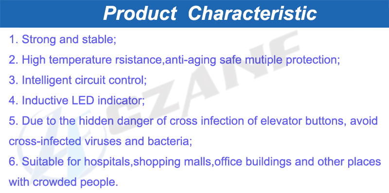 Square Non Touch Touchless Elevator Push Button