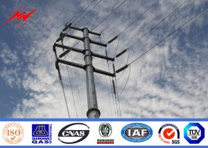 AWS D 1.1 Electrical Steel Power Pole For 240kv Distribution Line Project