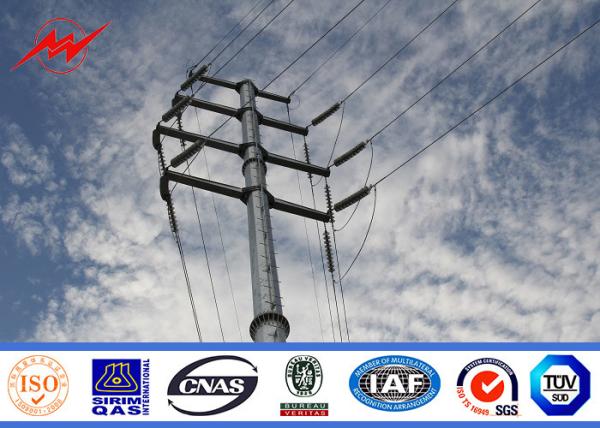 Cheap AWS D 1.1 Electrical Steel Power Pole For 240kv Distribution Line Project for sale