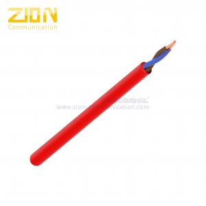 China FRLS Unshielded 1.50mm2 in Red Fire Proof Jacket with Solid Bare Copper Conductor on sale