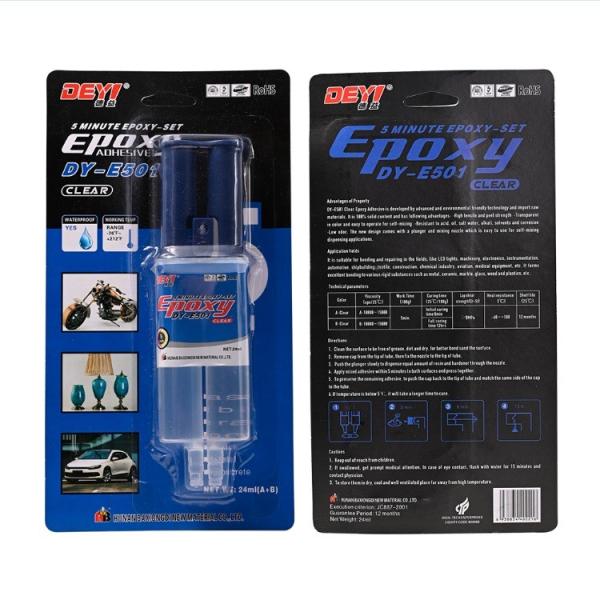 Cheap Fast Curing Syringe Clear Resin Epoxy AB Glue For Ceramic And Wood Toy for sale
