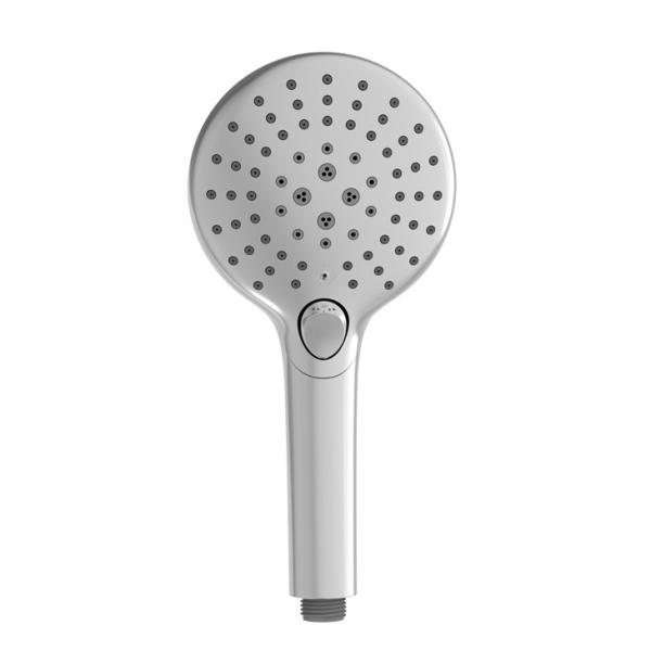 Cheap Multiple Water Outflow Modes Bathroom Showers Silver White Tone Smooth Surface Ergonomic Design for sale