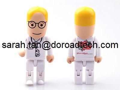 Cheap Plastic Robot USB Memory Stick, Customized Figures Available for sale