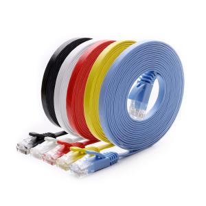 Best Flat Ultra Slim Cat6 Patch Cables Multipurpose With RJ45 8P8C wholesale