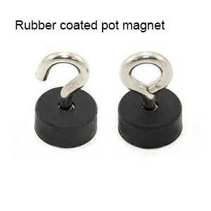 Cheap rubber-coated magnets base with external thread for sale