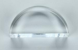 Best 8*4*2cm/6*3*1.5cm High Borosilicate/Quartz /BK7(K9) Optical Prism Semicircular Lens wholesale