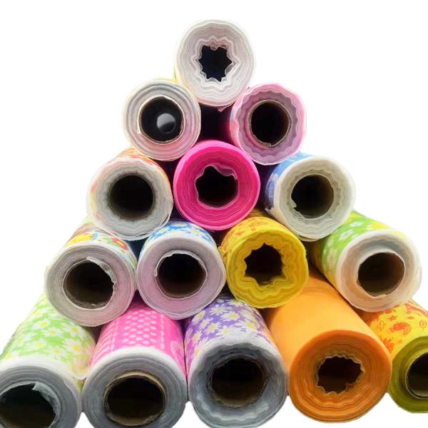 Cheap Biodegradable Polypropylene Non Woven Fabric Roll Nonwoven Tablecloth Roll Material for sale