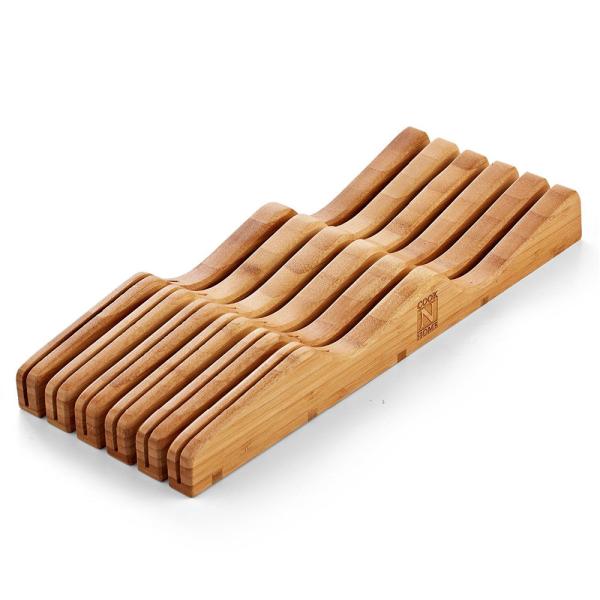 Cheap Bamboo Knife Storage In-Drawer Block for sale