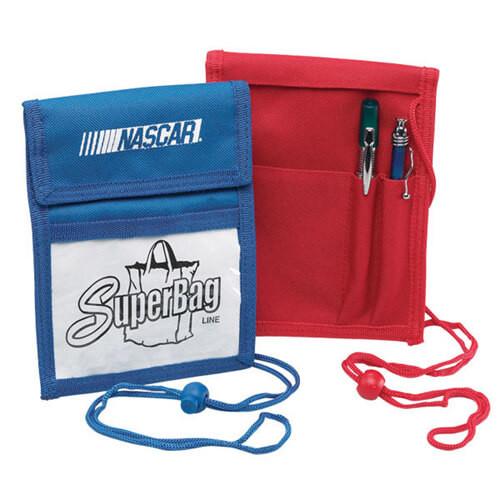 Cheap Waterproof  Polyester Card Holder Wallet Zipper Lock With Long Sling for sale
