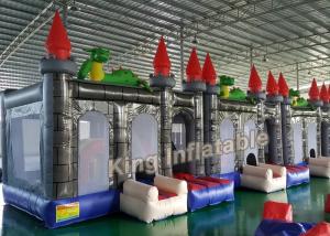 China Custom 4 X 4m Dragon Inflatable Bouncy Castle With Blower For KIds on sale