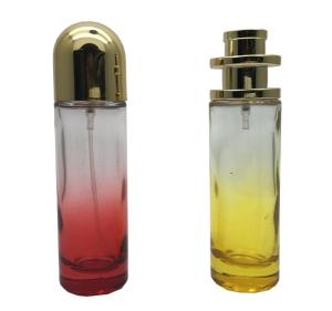 China Antique Clear Glass Perfume Bottles / Round Cylindrical Elegant Perfume Bottles on sale