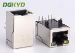 100BASE single port Tab up RJ45 PCB Connector with Transformer for network