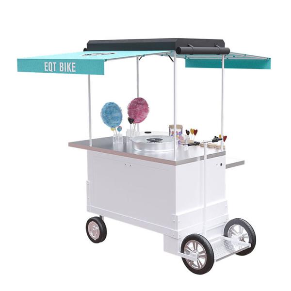 Cheap Customized Brand Mobile Snack Cart With Large Product Operation Space for sale
