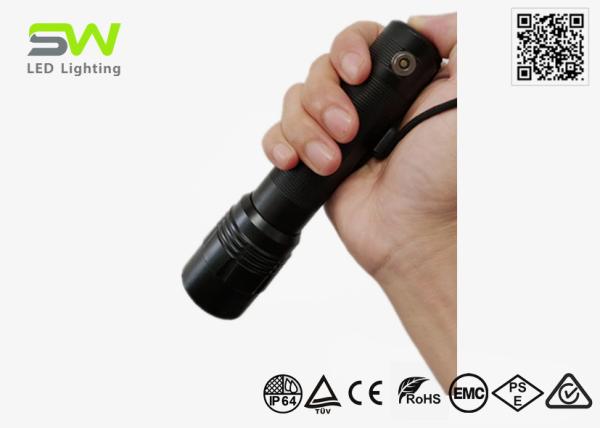 Cheap 350 Lumens Rechargeable Powerful High Power LED Torch Light With Momentary Mode for sale