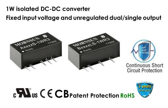 Cheap Unregulated Digital DC DC Converter Module UL Dual Output Single Output for sale