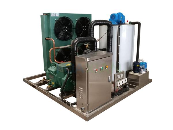 Cheap Integrated Ice Flake Making Machine 3 Ton Air Cooling Fresh Water for sale