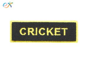 Best Personalized Name Patches Iron On Backing Rectangle Shape With Merrowed Edge wholesale