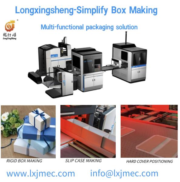 Cheap 1246B Fully Automatic Rigid Box Set Up Box Folding Machine For Paper Lining, for sale