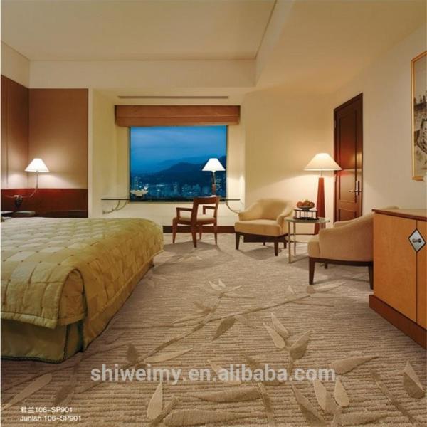 Cheap Multi level loop bamboo pattern brown carpet for five star hotel room for sale