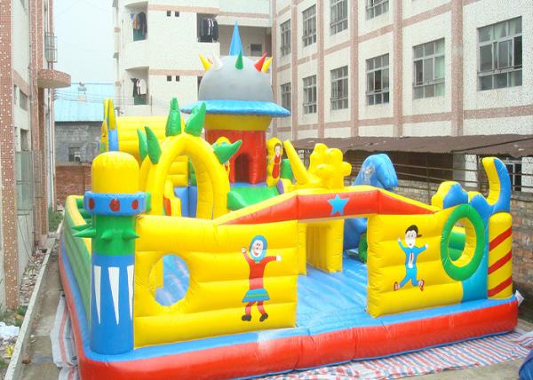 Cheap Customized Colourful Inflatable Bouncy Castle , Kids Inflatable Playground for sale