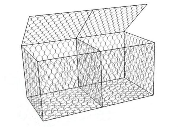 Cheap 2x1x1m 8*10cm Gabion Mesh Baskets Hexagonal Stone Gabion Box Rock Filled for sale