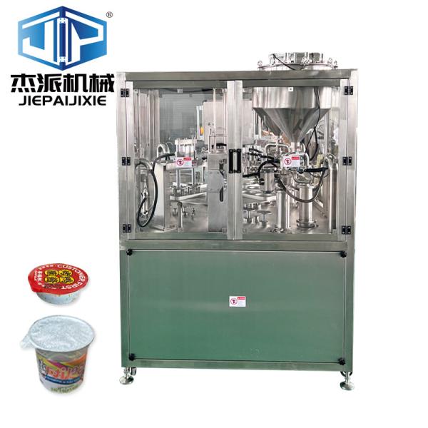 Cheap Automatic PLC HMI Control Yogurt Water Juice Sauce Honey Cream Filling And Sealing Machine for sale