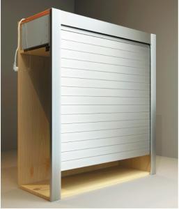 China Camping Car Sliding Door Rolling Shutter for Kitchen Cabinets (PVC/Glass Material) on sale