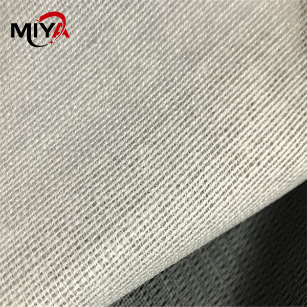 White 40Dx150D Suit Fusible Interlining Fabric