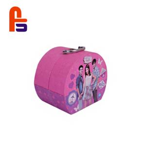 Half Round Shape  Customized Size Flexo Printing Cardboard Suitcase Box