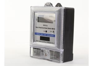 Plastic AC 1 Phase 2 Wire Static KWH Meter / Black Base Electric Power Meter