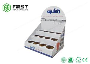 Best Custom Printed Recyclable Retail Promotion Cardboard Counter Display Boxes With Holes wholesale