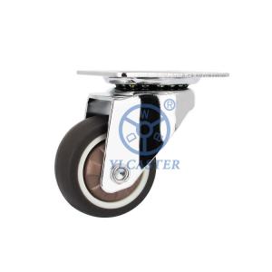 China Floor Protecting Furniture Casters 360° Rotating Plate Wheel Swivel Head For Coffee Tables on sale