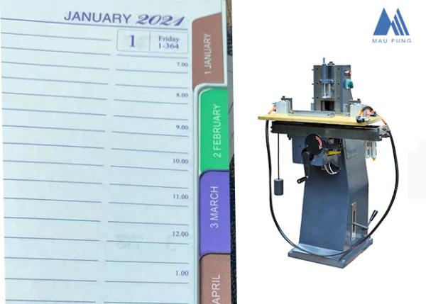Wire O Notebook Edge Index Tab Cutting Machine For Notebook Making Factory MF