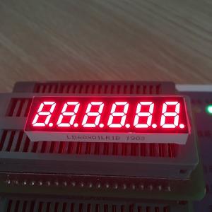 Best 0.3&quot; 6 Digit 7 Segment Led Display Small Size Super Red Common Cathode Polarity wholesale