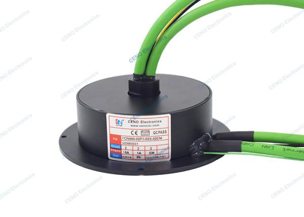 Cheap Low Temperature 100M Ethernet Pancake Slip Ring Collector With IP51 & 300RPM for sale