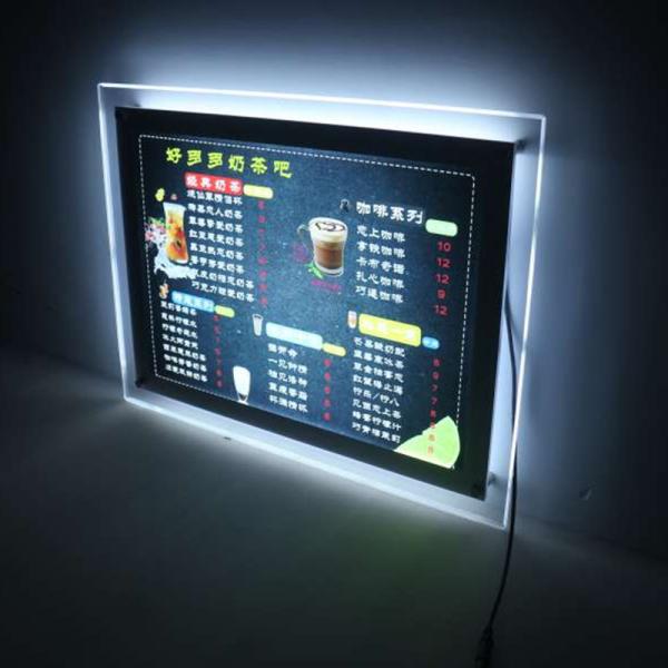 Cheap A3 A4 Hanging Real Estate Hanging Led Frame Led Crystal Led Lightbox for sale