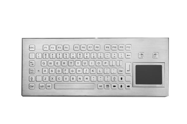 Cheap Weatherproof  stainless keyboard industrial metal keyboard with touchpad and function keys for sale