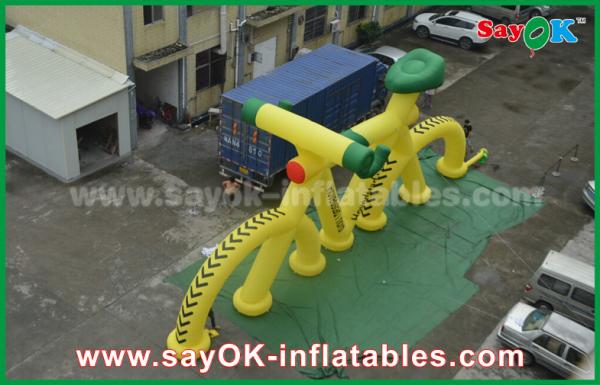 Cheap 3m High Custom Inflatable Products Promotional Model Bicycle With Print for sale