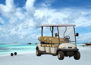 Best White 8 Seater Buggy , Electric Golf Cart Street Legal For Amusement Park wholesale