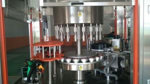 China 1KW Semi Automatic Wet Glue Labeling Machine Double Size Bottle Mitsubishi PLC Control on sale
