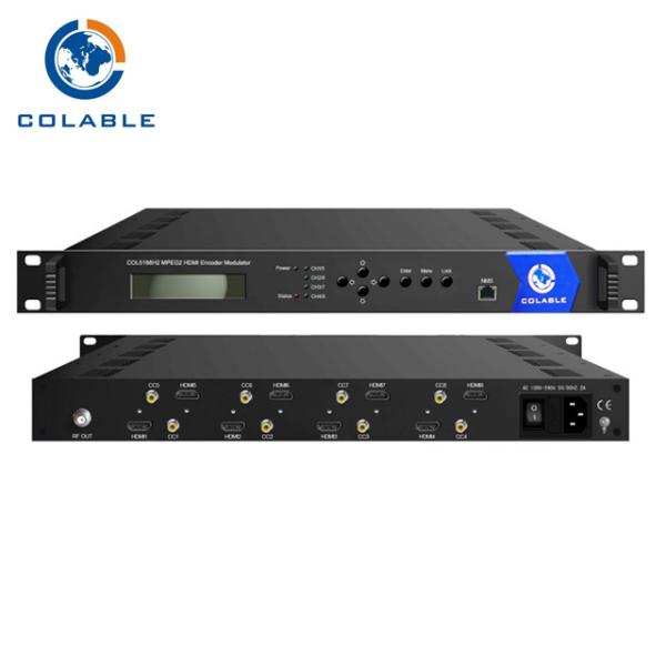 Cheap MPEG 2 Hdmi Encoder Modulator , 8 Channels HDMI DVB Modulator COL5188H2 for sale