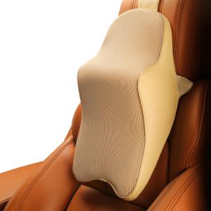 Memory Foam Car Neck Pillow - Neck Support Headrest Pillow - Lumbar Support for Car Two-in-One Back Seat Cushion 