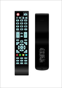 RC49L Bluetooth Remote For Smart Tv , Bluetooth Smart Remote Black Color