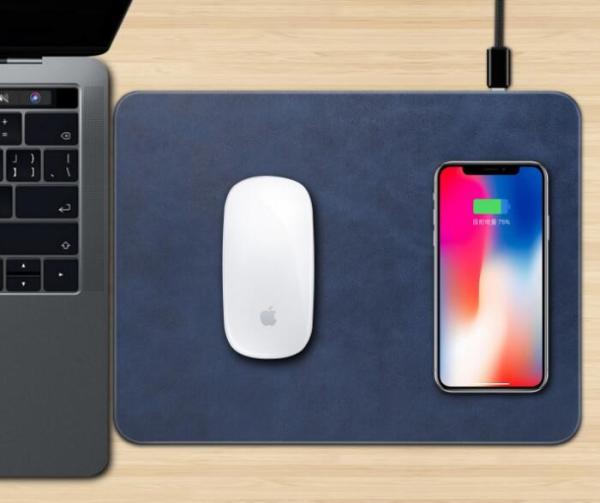 Cheap 10w Wireless Charger Mouse Pad Integrated Flat Office Home Desktop Mobile Phone Wireless Charging for sale