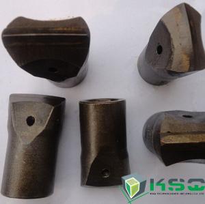 China Tungsten Carbide Chisel Rock Bit 34 mm Green / Black For Mining on sale