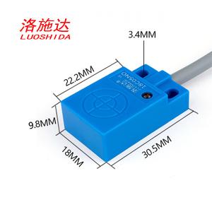 China Q18C Plastic Flat Square Non Flush Type Proximity Sensor With Cable Type on sale