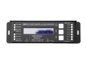 Constant Voltage 4 Chanel DMX512 Decoder With LCD Display Address CV12V - 24V